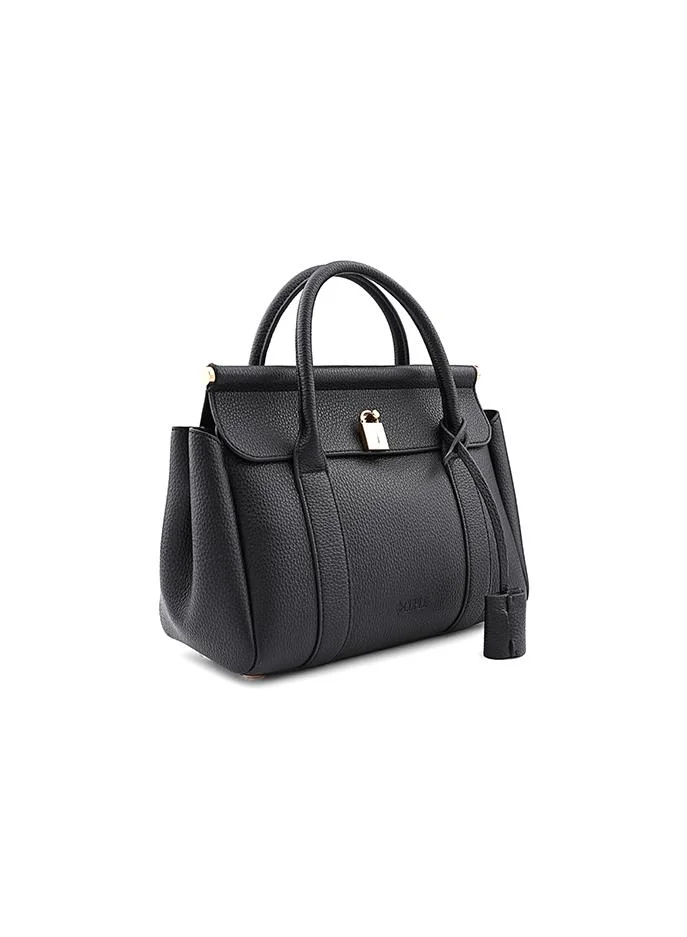 Cuple Women’s Structured Top Handle Shoulder Bag